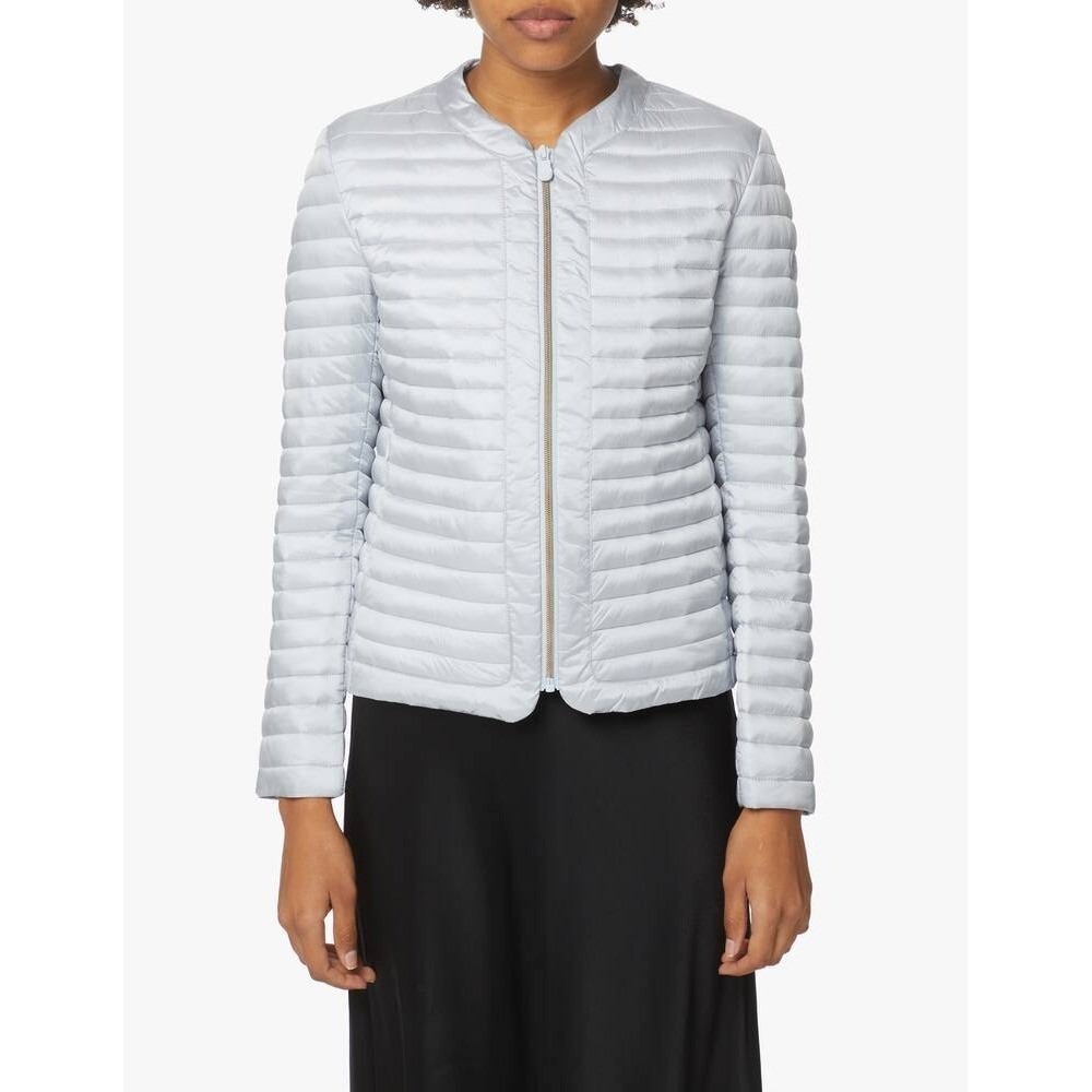 Save The Duck Carina slim-fit jacket grey Plumtech Ultra Light Puffer Size 2 Med
